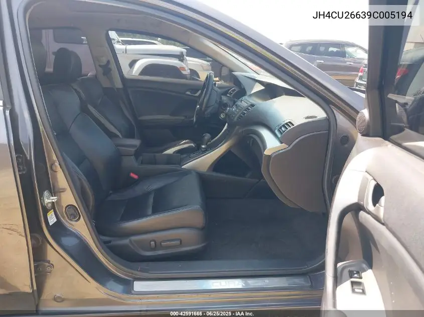 2009 Acura Tsx VIN: JH4CU26639C005194 Lot: 42591666
