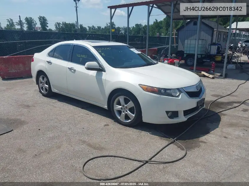 2009 Acura Tsx VIN: JH4CU26629C018342 Lot: 42630067