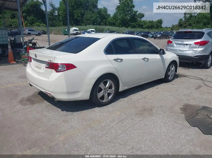 2009 Acura Tsx VIN: JH4CU26629C018342 Lot: 42630067