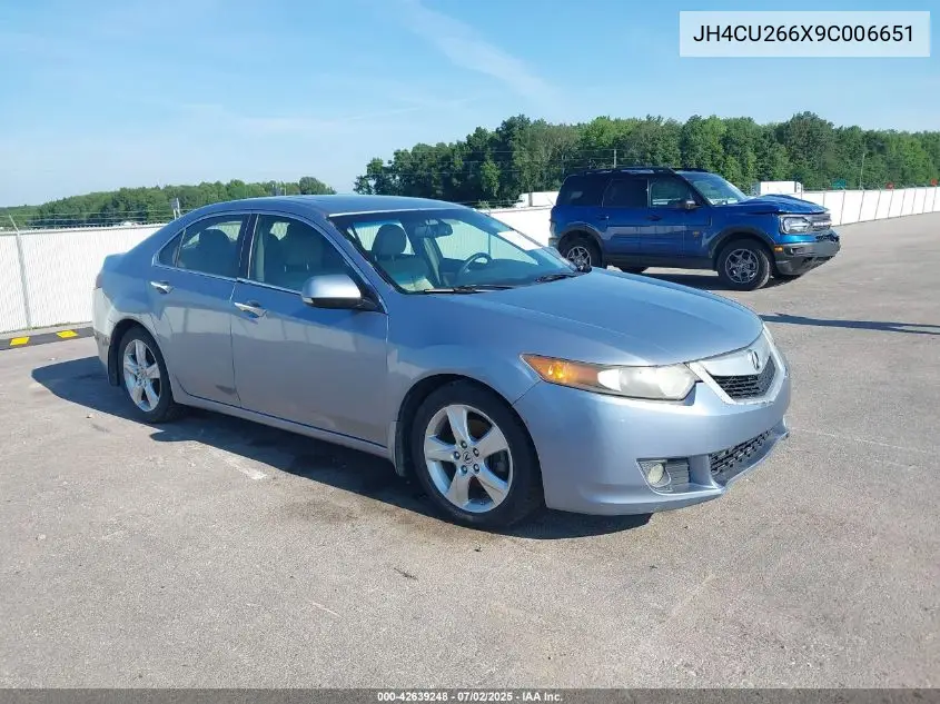 2009 Acura Tsx VIN: JH4CU266X9C006651 Lot: 42639248