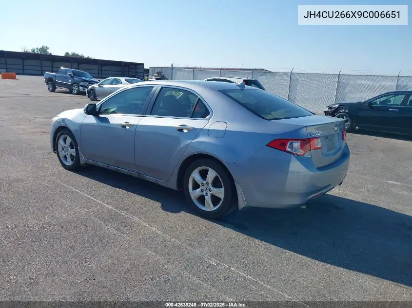 2009 Acura Tsx VIN: JH4CU266X9C006651 Lot: 42639248