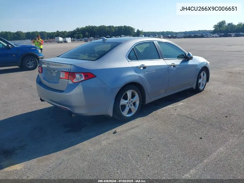 2009 Acura Tsx VIN: JH4CU266X9C006651 Lot: 42639248