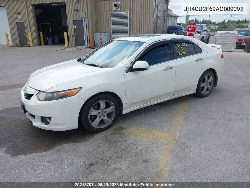 2010 Acura Tsx VIN: JH4CU2F69AC009092 Lot: 20213707