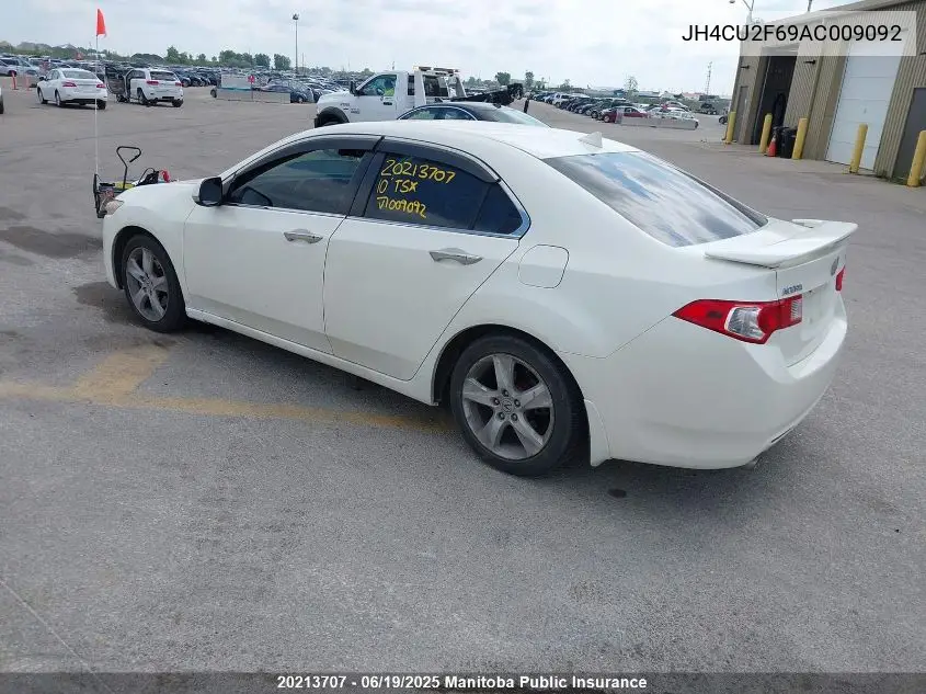 2010 Acura Tsx VIN: JH4CU2F69AC009092 Lot: 20213707