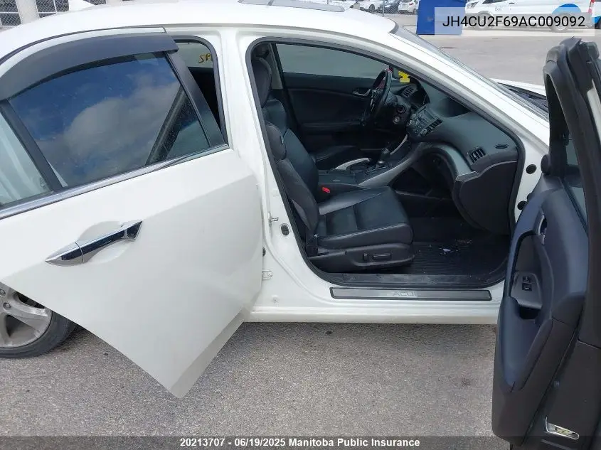 2010 Acura Tsx VIN: JH4CU2F69AC009092 Lot: 20213707