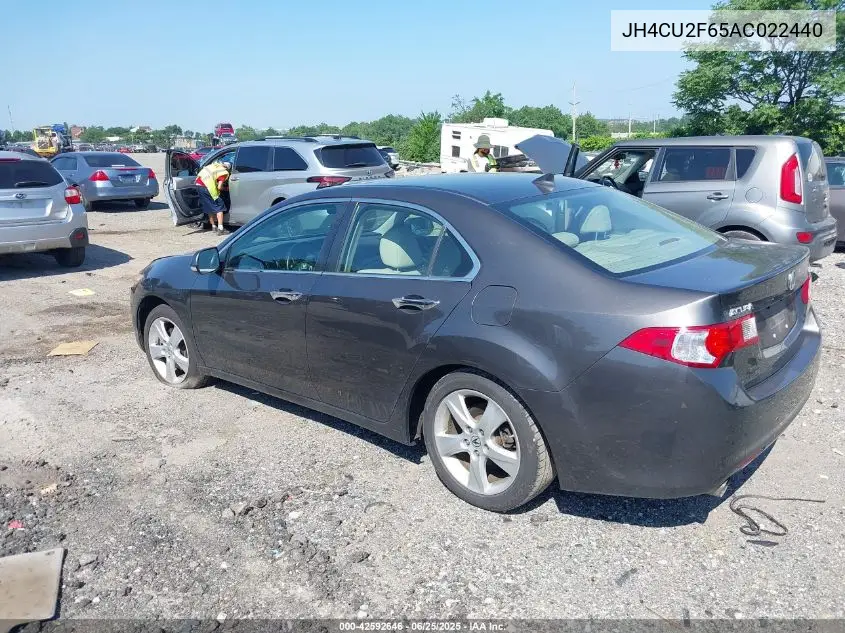 2010 Acura Tsx 2.4 VIN: JH4CU2F65AC022440 Lot: 42592646