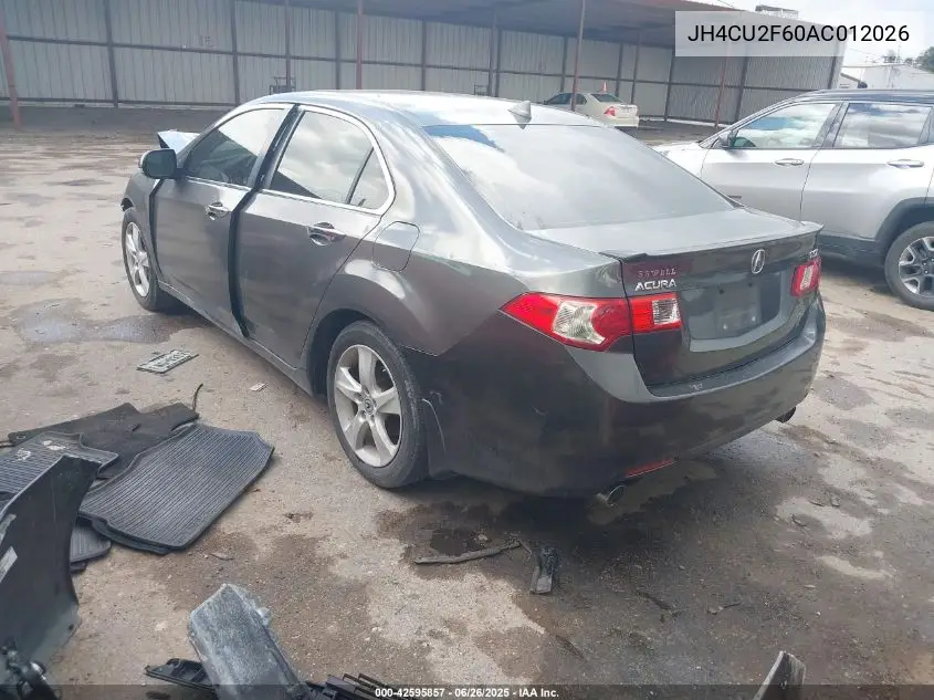 2010 Acura Tsx VIN: JH4CU2F60AC012026 Lot: 42595857