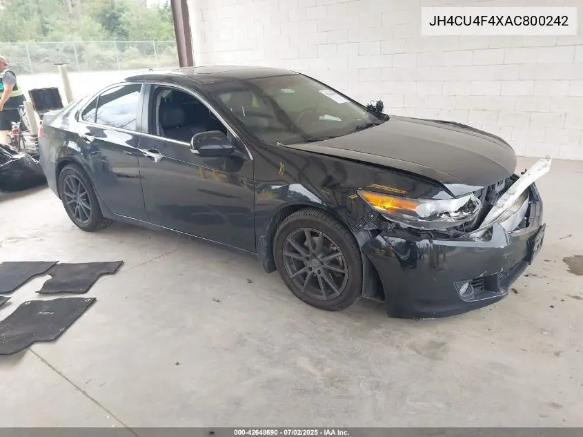 2010 Acura Tsx 3.5 VIN: JH4CU4F4XAC800242 Lot: 42648690
