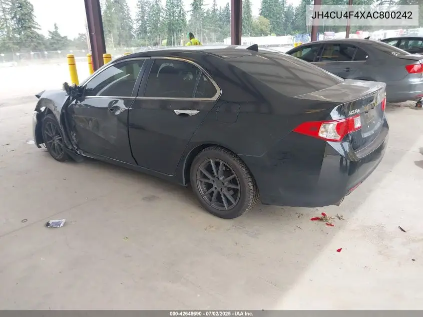 2010 Acura Tsx 3.5 VIN: JH4CU4F4XAC800242 Lot: 42648690