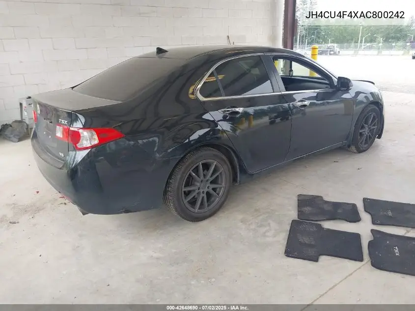 2010 Acura Tsx 3.5 VIN: JH4CU4F4XAC800242 Lot: 42648690