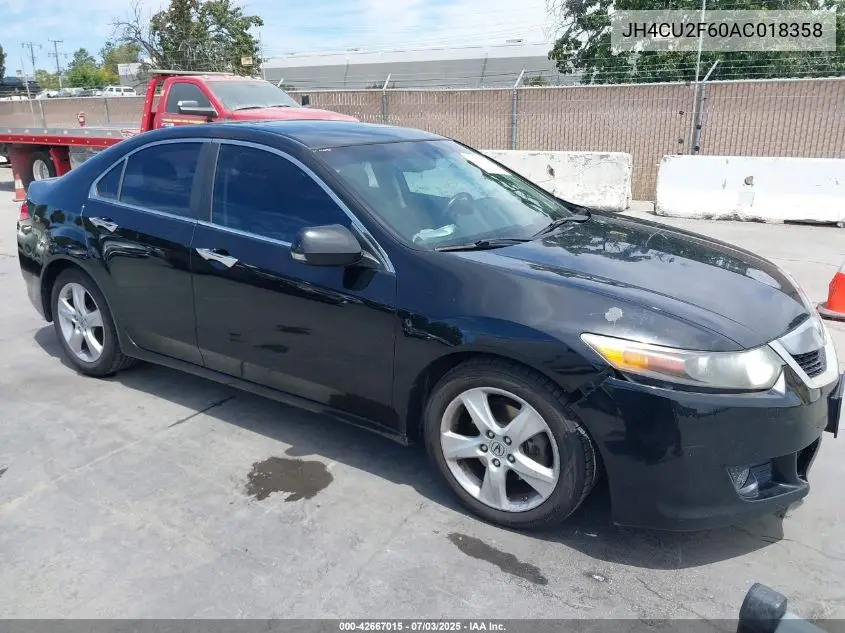 2010 Acura Tsx 2.4 VIN: JH4CU2F60AC018358 Lot: 42667015