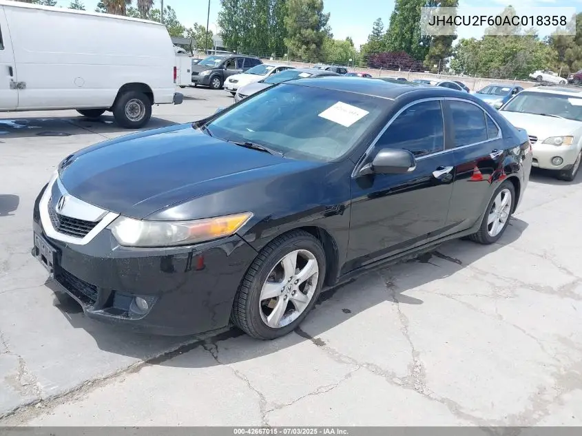2010 Acura Tsx 2.4 VIN: JH4CU2F60AC018358 Lot: 42667015