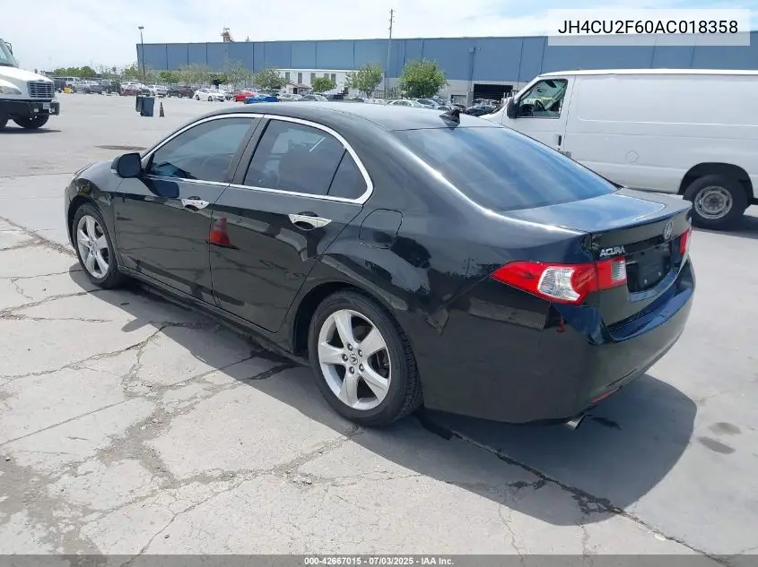 2010 Acura Tsx 2.4 VIN: JH4CU2F60AC018358 Lot: 42667015