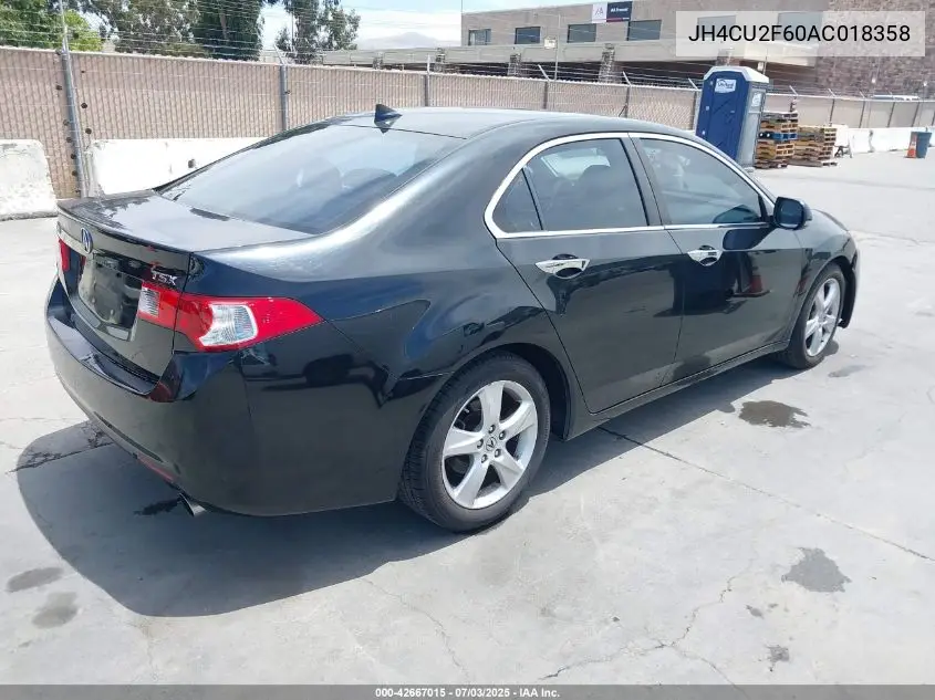 2010 Acura Tsx 2.4 VIN: JH4CU2F60AC018358 Lot: 42667015