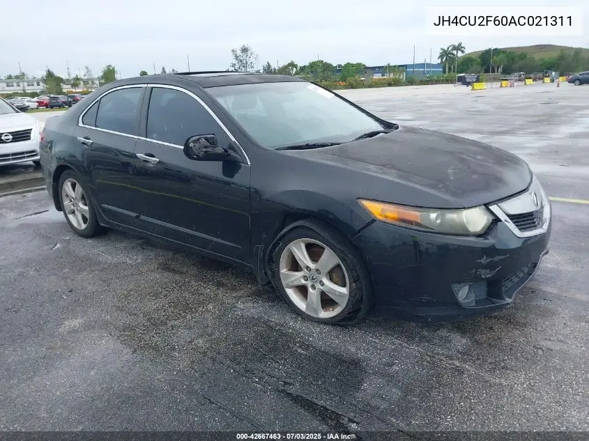 2010 Acura Tsx 2.4/2.4 (A5) VIN: JH4CU2F60AC021311 Lot: 42667463