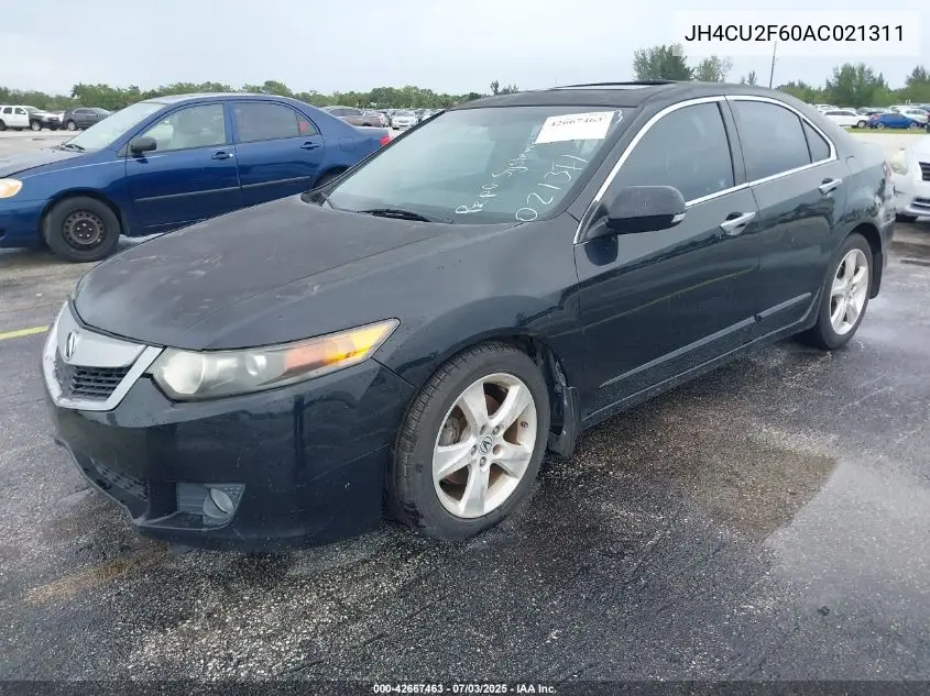 2010 Acura Tsx 2.4/2.4 (A5) VIN: JH4CU2F60AC021311 Lot: 42667463