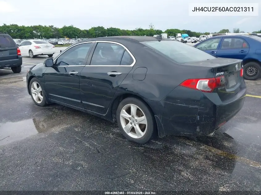 2010 Acura Tsx 2.4/2.4 (A5) VIN: JH4CU2F60AC021311 Lot: 42667463