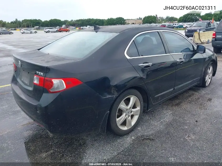 2010 Acura Tsx 2.4/2.4 (A5) VIN: JH4CU2F60AC021311 Lot: 42667463