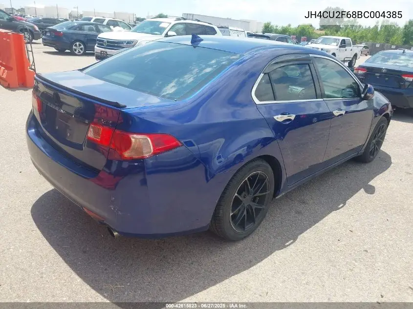 2011 Acura Tsx 2.4 VIN: JH4CU2F68BC004385 Lot: 42615823