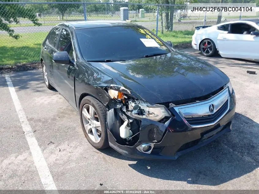 2011 Acura Tsx 2.4 VIN: JH4CU2F67BC004104 Lot: 42627975