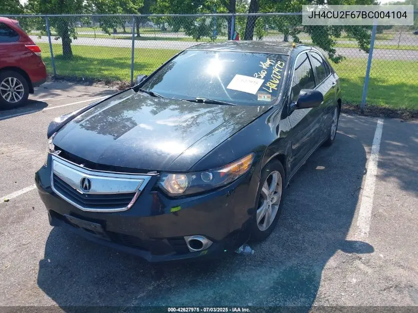 2011 Acura Tsx 2.4 VIN: JH4CU2F67BC004104 Lot: 42627975