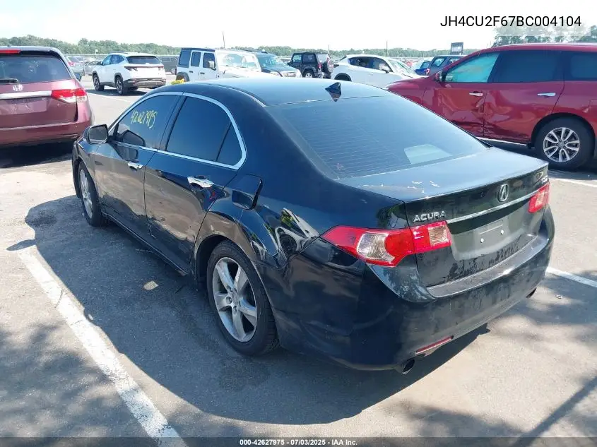 2011 Acura Tsx 2.4 VIN: JH4CU2F67BC004104 Lot: 42627975