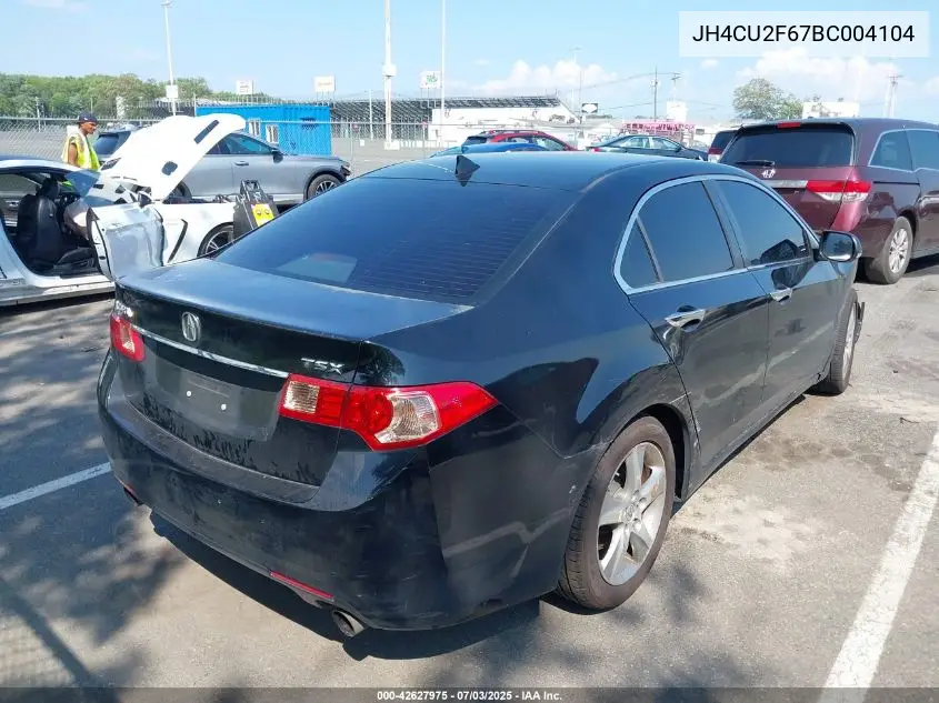 2011 Acura Tsx 2.4 VIN: JH4CU2F67BC004104 Lot: 42627975