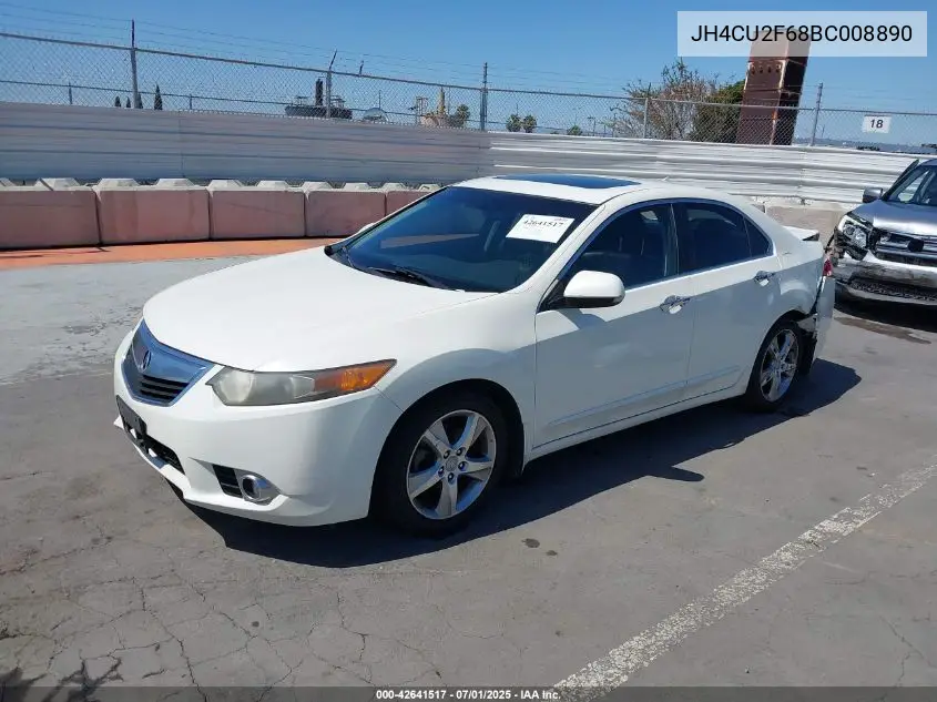 2011 Acura Tsx 2.4 VIN: JH4CU2F68BC008890 Lot: 42641517