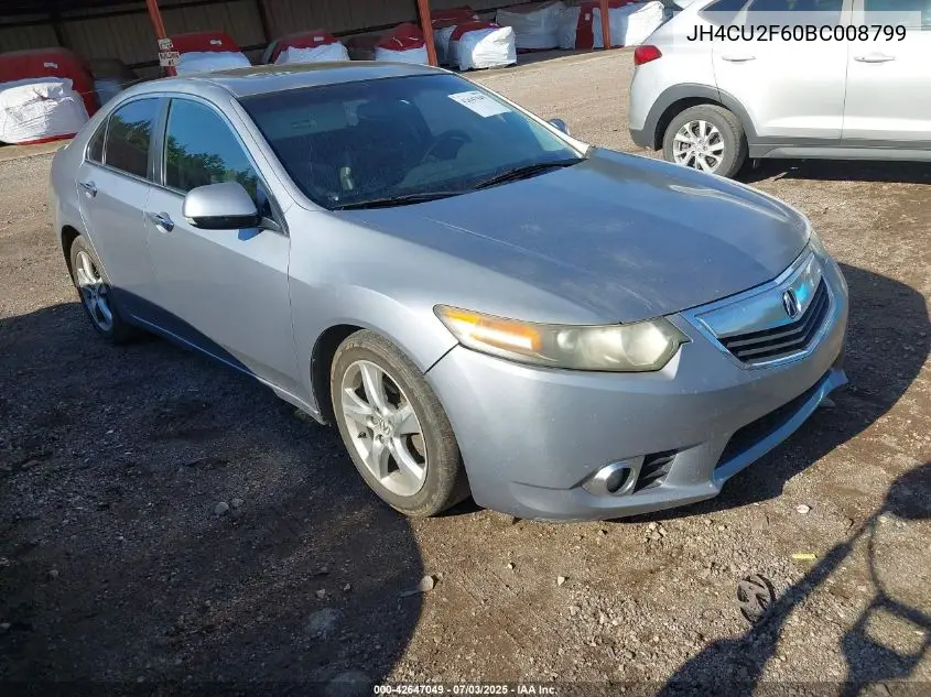 2011 Acura Tsx VIN: JH4CU2F60BC008799 Lot: 42647049