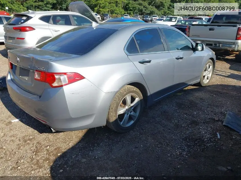 2011 Acura Tsx VIN: JH4CU2F60BC008799 Lot: 42647049