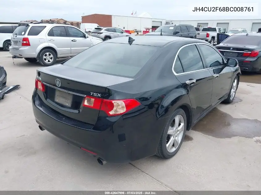 2011 Acura Tsx 2.4 VIN: JH4CU2F68BC008761 Lot: 42647996