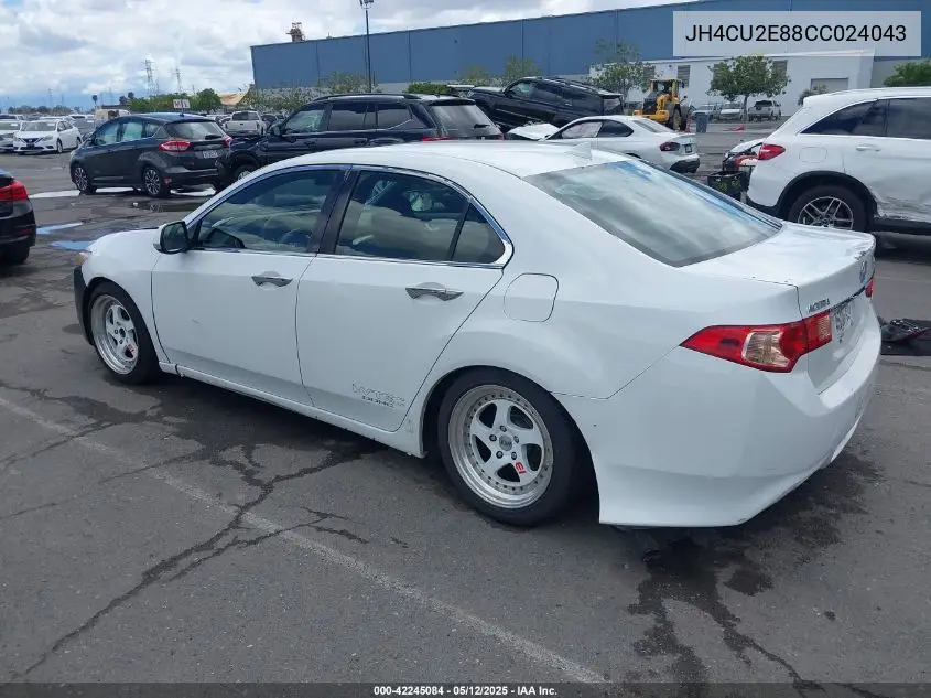 2012 Acura Tsx 2.4 VIN: JH4CU2E88CC024043 Lot: 42245084