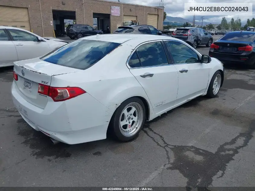 2012 Acura Tsx 2.4 VIN: JH4CU2E88CC024043 Lot: 42245084