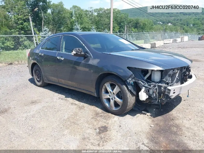 2012 Acura Tsx 2.4 VIN: JH4CU2F63CC020740 Lot: 42584135