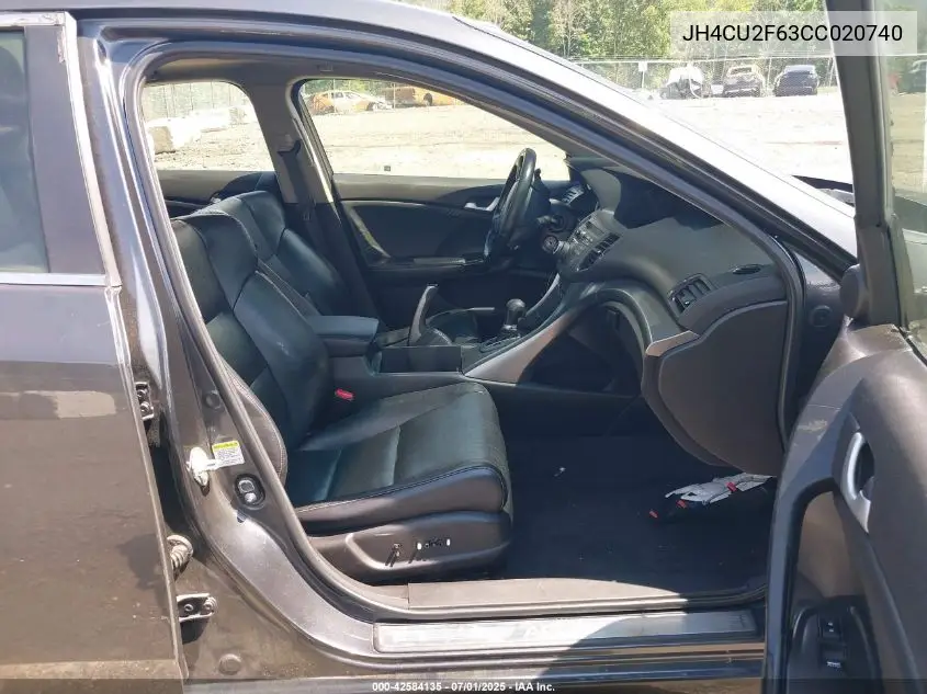 2012 Acura Tsx 2.4 VIN: JH4CU2F63CC020740 Lot: 42584135