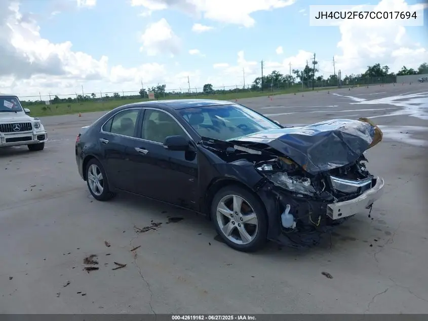 2012 Acura Tsx 2.4 VIN: JH4CU2F67CC017694 Lot: 42619162
