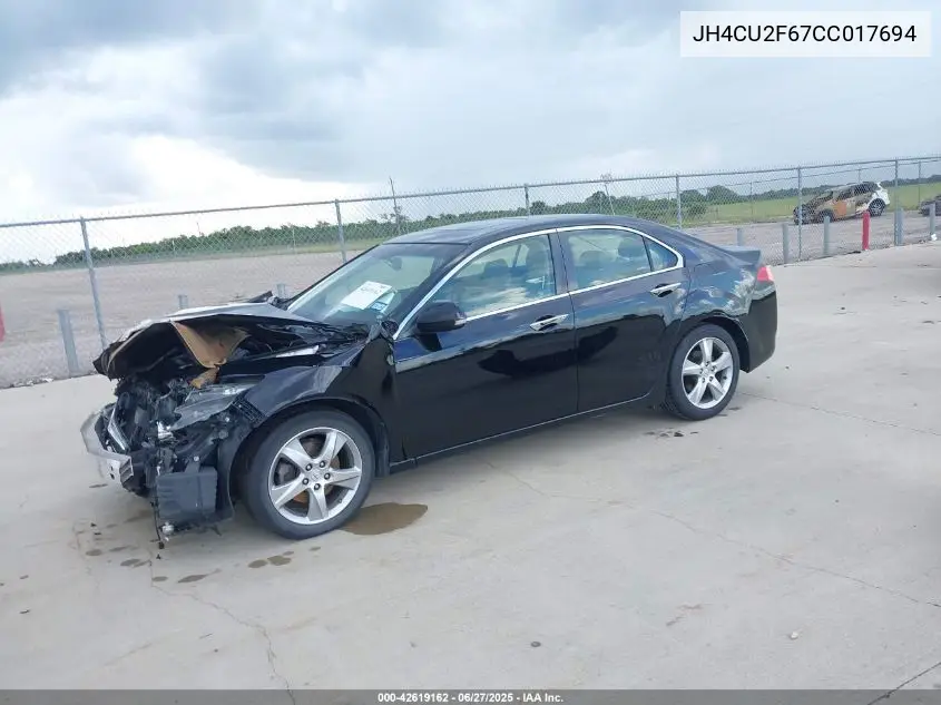 2012 Acura Tsx 2.4 VIN: JH4CU2F67CC017694 Lot: 42619162
