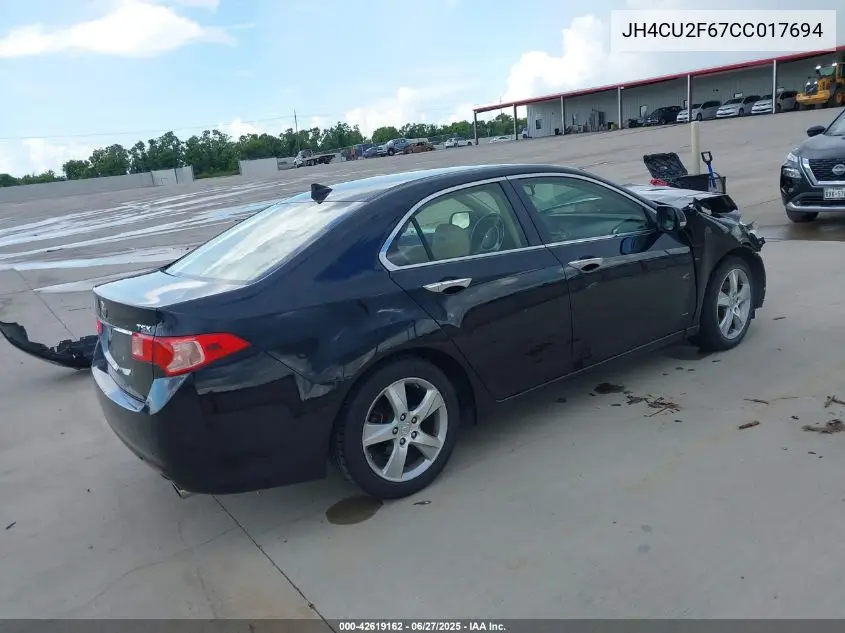 2012 Acura Tsx 2.4 VIN: JH4CU2F67CC017694 Lot: 42619162