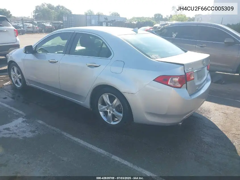2012 Acura Tsx 2.4 VIN: JH4CU2F66CC005309 Lot: 42639789