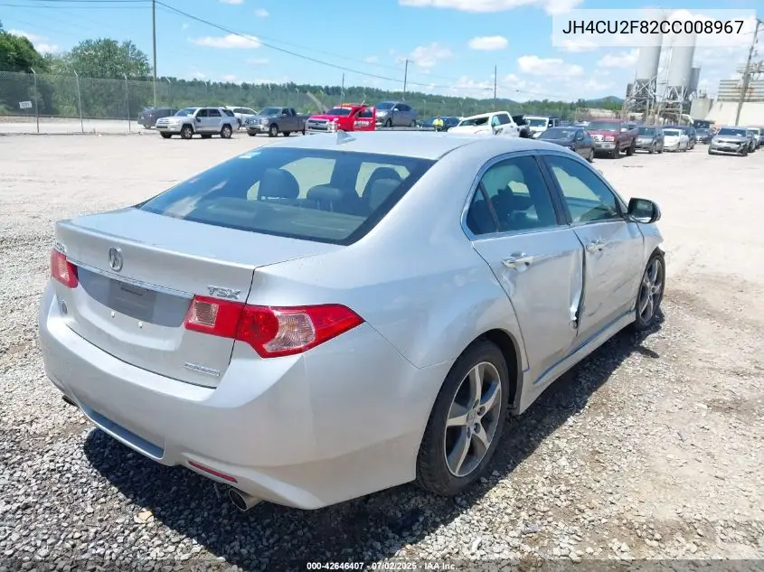 2012 Acura Tsx Se VIN: JH4CU2F82CC008967 Lot: 42646407
