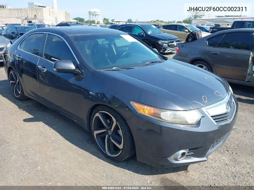 2012 Acura Tsx 2.4 VIN: JH4CU2F60CC002311 Lot: 42651233