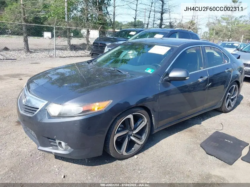 2012 Acura Tsx 2.4 VIN: JH4CU2F60CC002311 Lot: 42651233