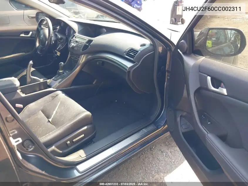 2012 Acura Tsx 2.4 VIN: JH4CU2F60CC002311 Lot: 42651233