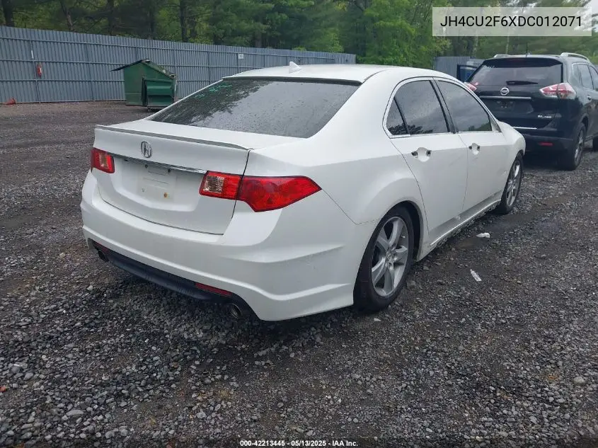 2013 Acura Tsx 2.4 VIN: JH4CU2F6XDC012071 Lot: 42213445