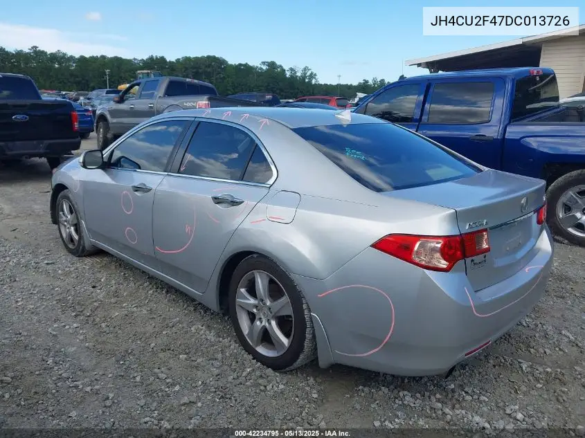 2013 Acura Tsx 2.4 VIN: JH4CU2F47DC013726 Lot: 42234795