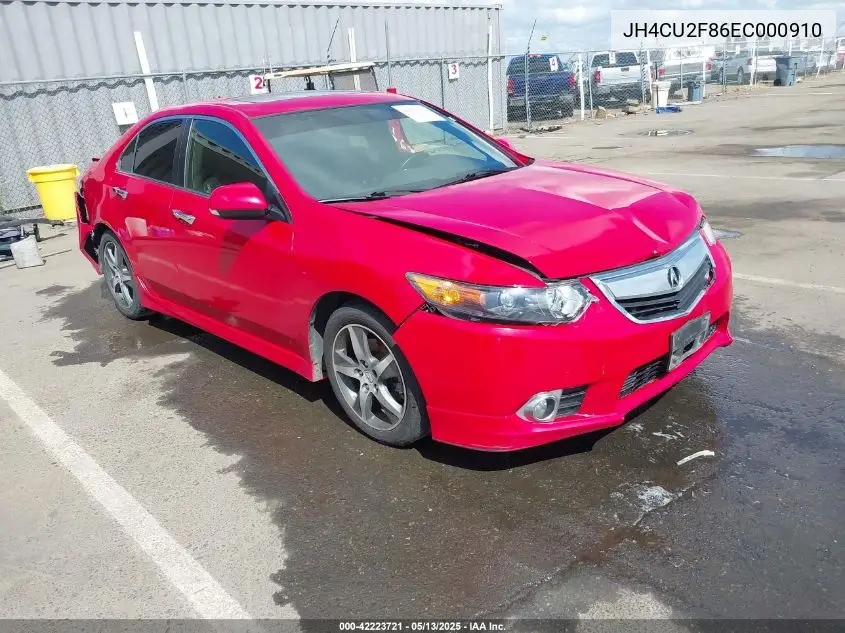 2014 Acura Tsx 2.4 VIN: JH4CU2F86EC000910 Lot: 42223721