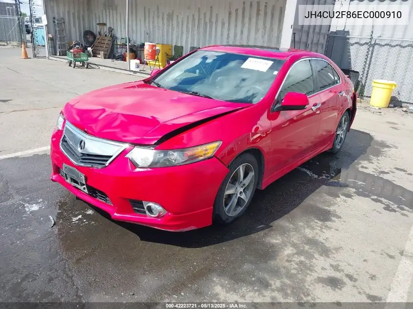 2014 Acura Tsx 2.4 VIN: JH4CU2F86EC000910 Lot: 42223721
