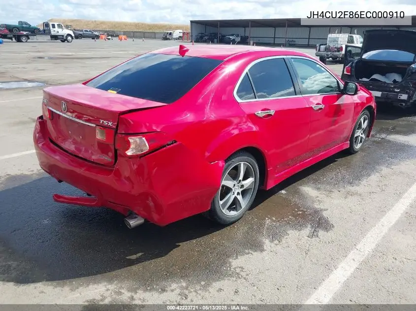 2014 Acura Tsx 2.4 VIN: JH4CU2F86EC000910 Lot: 42223721