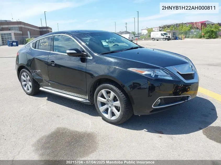 2010 Acura Zdx VIN: 2HNYB1H22AH000811 Lot: 20215704