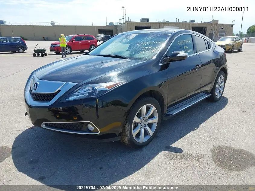 2010 Acura Zdx VIN: 2HNYB1H22AH000811 Lot: 20215704